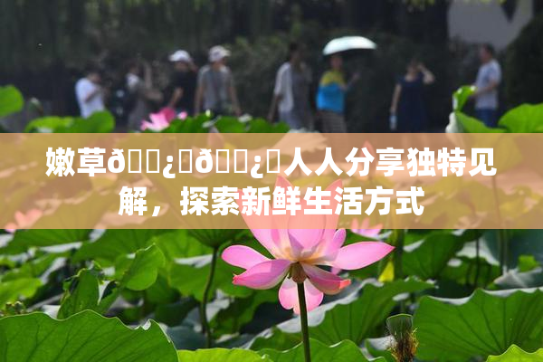 嫩草🌿‌🌿‌人人分享独特见解，探索新鲜生活方式