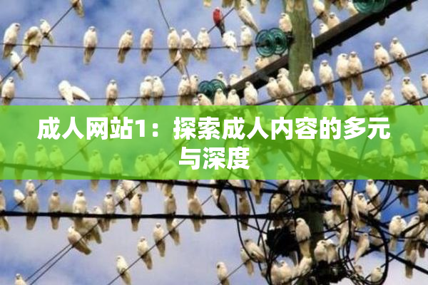 成人网站1：探索成人内容的多元与深度