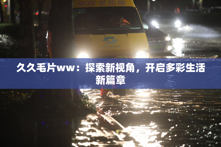 久久毛片ww：探索新视角，开启多彩生活新篇章