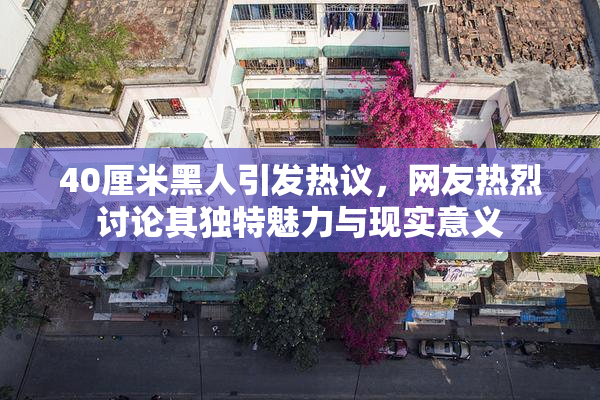40厘米黑人引发热议，网友热烈讨论其独特魅力与现实意义