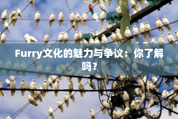 Furry文化的魅力与争议：你了解吗？