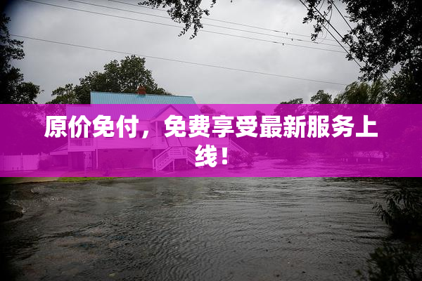 原价免付，免费享受最新服务上线！