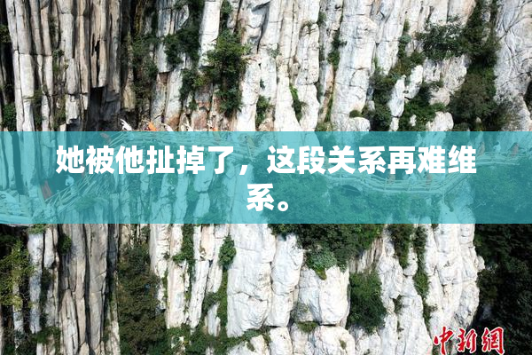 她被他扯掉了，这段关系再难维系。