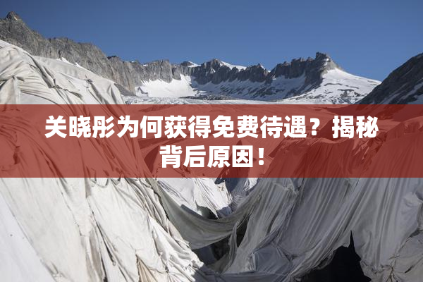 关晓彤为何获得免费待遇？揭秘背后原因！