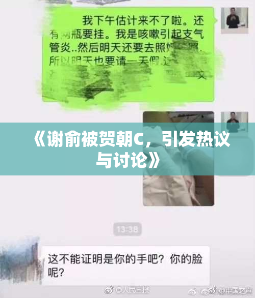 《谢俞被贺朝C，引发热议与讨论》