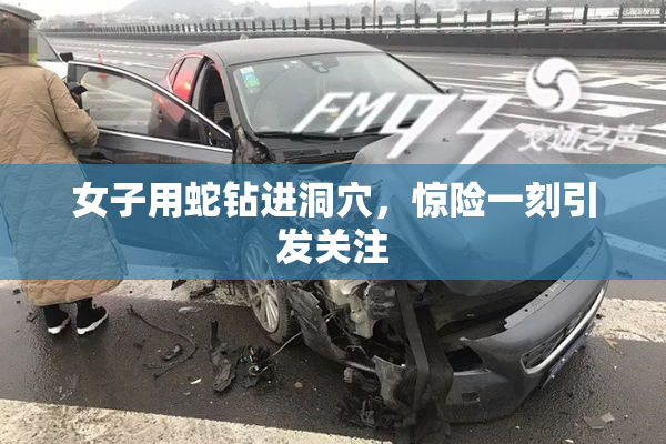 女子用蛇钻进洞穴，惊险一刻引发关注