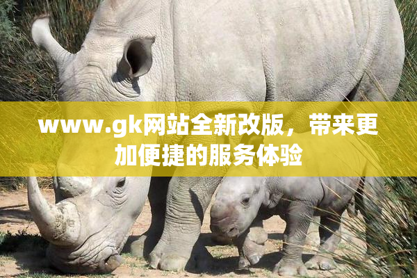 www.gk网站全新改版，带来更加便捷的服务体验