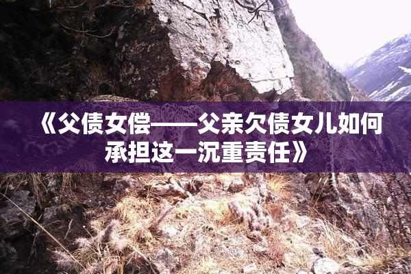 《父债女偿——父亲欠债女儿如何承担这一沉重责任》