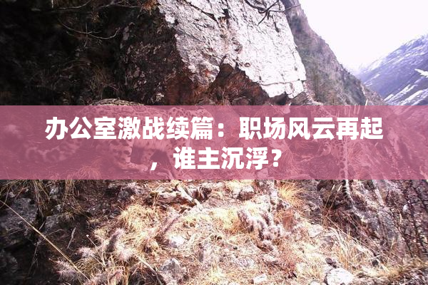 办公室激战续篇：职场风云再起，谁主沉浮？