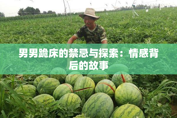 男男跪床的禁忌与探索：情感背后的故事