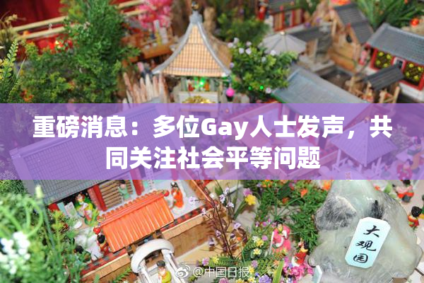 重磅消息：多位Gay人士发声，共同关注社会平等问题
