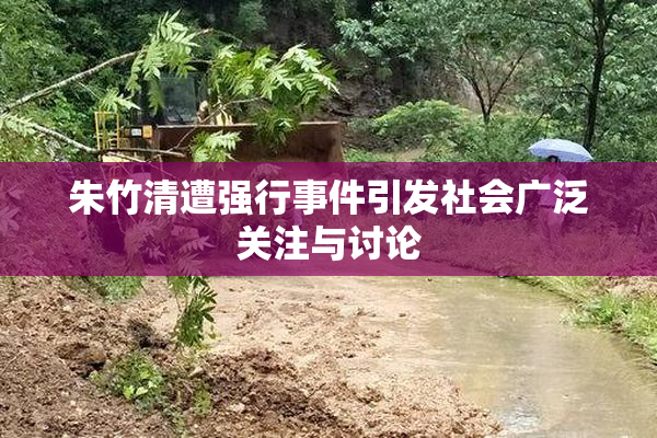 朱竹清遭强行事件引发社会广泛关注与讨论