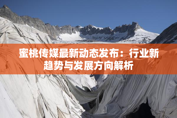 蜜桃传媒最新动态发布：行业新趋势与发展方向解析