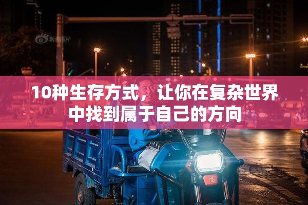 10种生存方式，让你在复杂世界中找到属于自己的方向