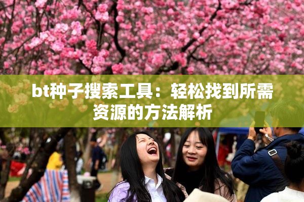 bt种子搜索工具：轻松找到所需资源的方法解析