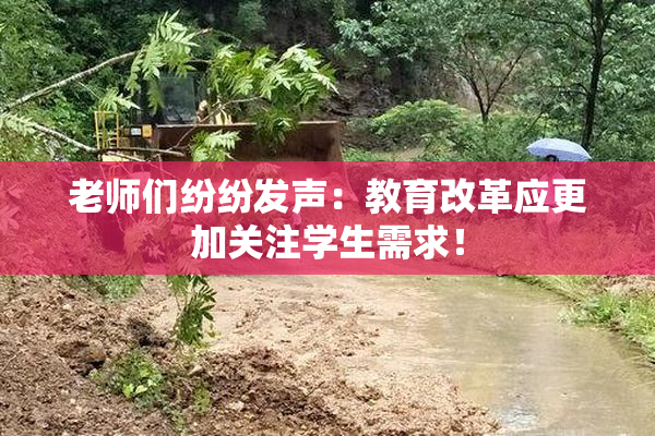 老师们纷纷发声：教育改革应更加关注学生需求！