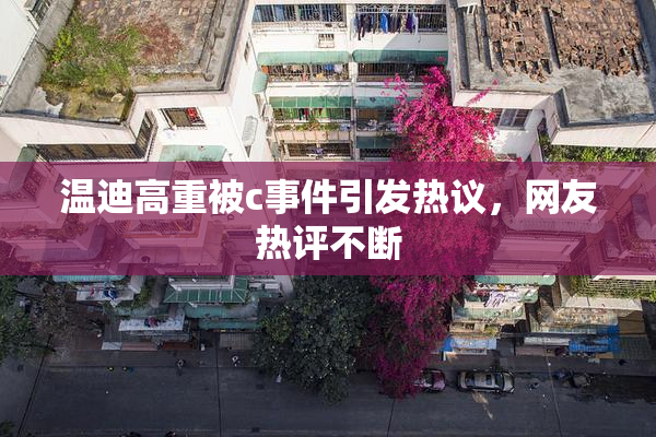 温迪高重被c事件引发热议，网友热评不断