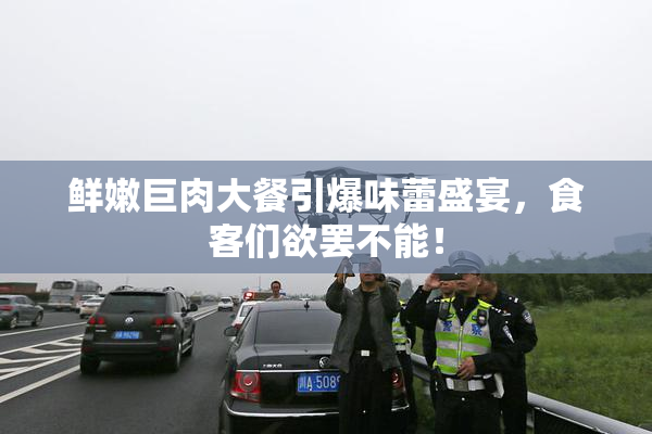 鲜嫩巨肉大餐引爆味蕾盛宴，食客们欲罢不能！