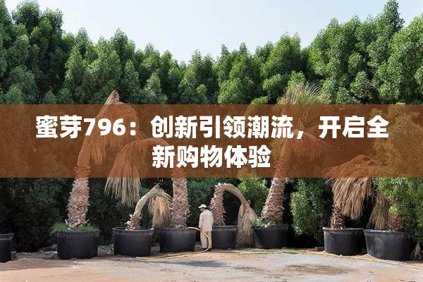 蜜芽796：创新引领潮流，开启全新购物体验