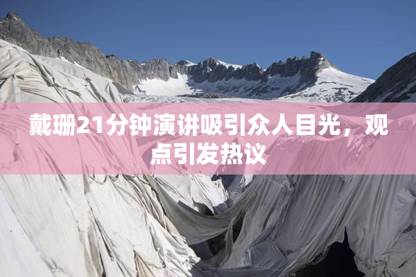 戴珊21分钟演讲吸引众人目光，观点引发热议