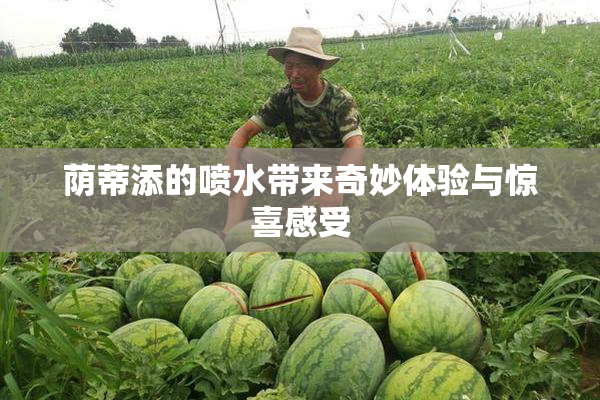 荫蒂添的喷水带来奇妙体验与惊喜感受