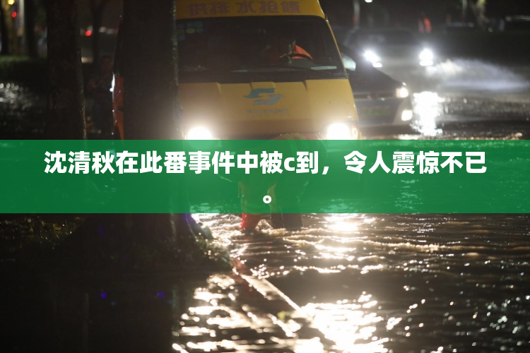 沈清秋在此番事件中被c到，令人震惊不已。