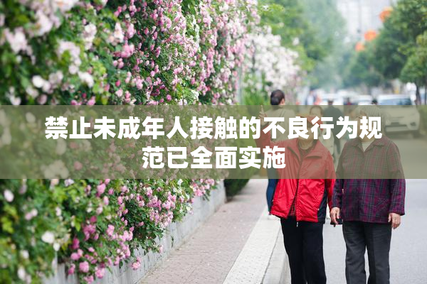 禁止未成年人接触的不良行为规范已全面实施