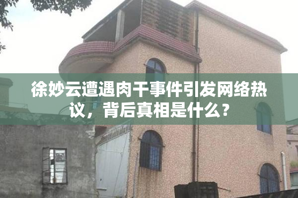 徐妙云遭遇肉干事件引发网络热议，背后真相是什么？