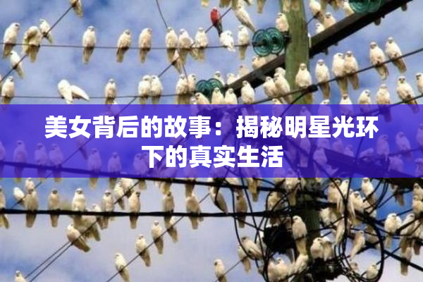 美女背后的故事：揭秘明星光环下的真实生活