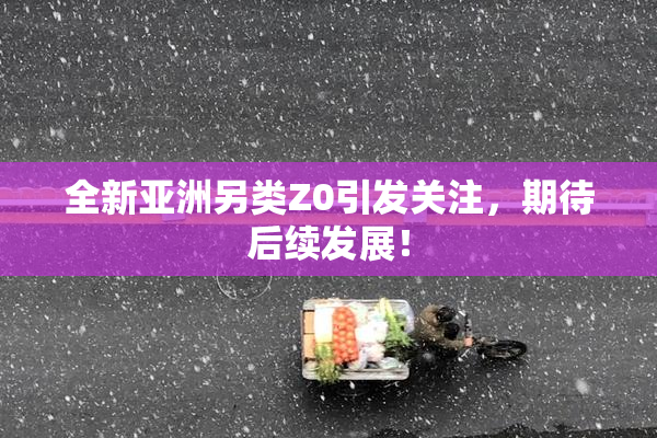 全新亚洲另类Z0引发关注，期待后续发展！
