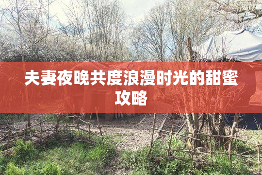 夫妻夜晚共度浪漫时光的甜蜜攻略