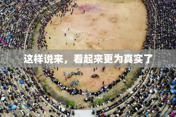 这样说来，看起来更为真实了