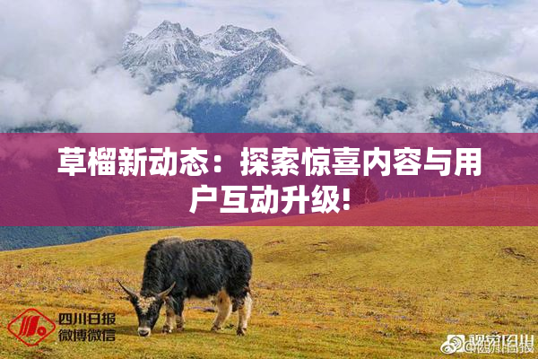 草榴新动态：探索惊喜内容与用户互动升级!