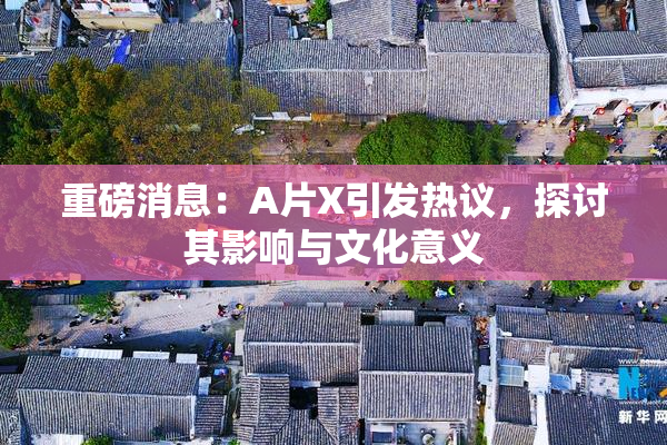 重磅消息：A片X引发热议，探讨其影响与文化意义