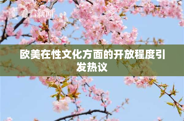 欧美在性文化方面的开放程度引发热议