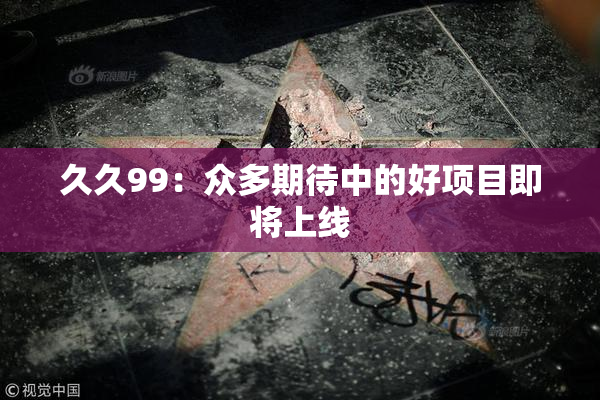 久久99：众多期待中的好项目即将上线