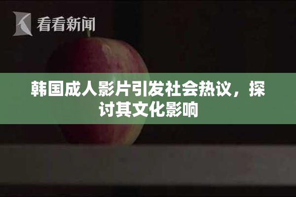 韩国成人影片引发社会热议，探讨其文化影响