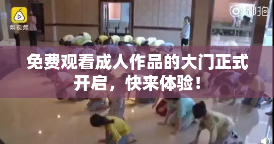 免费观看成人作品的大门正式开启，快来体验！