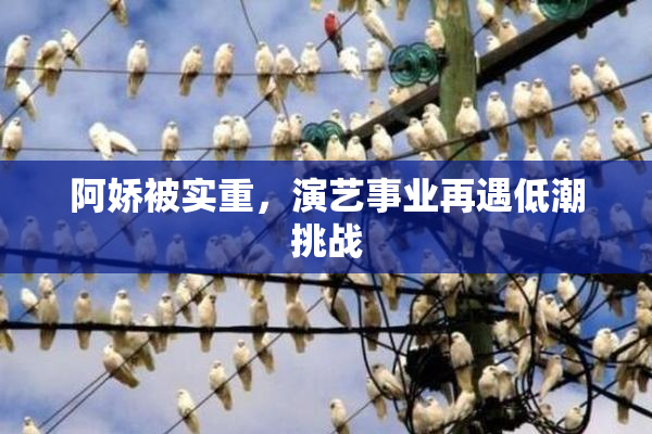 阿娇被实重，演艺事业再遇低潮挑战