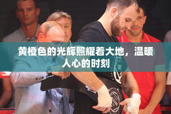 黄橙色的光辉照耀着大地，温暖人心的时刻