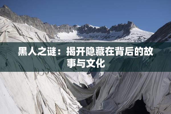 黑人之谜：揭开隐藏在背后的故事与文化