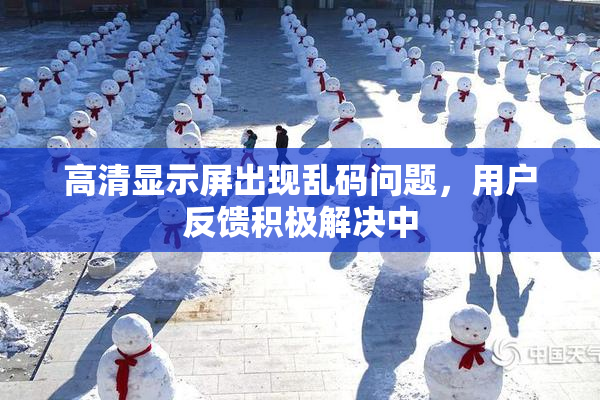高清显示屏出现乱码问题，用户反馈积极解决中