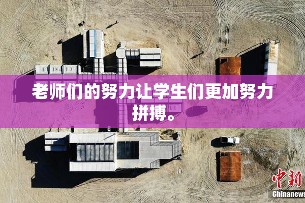 老师们的努力让学生们更加努力拼搏。