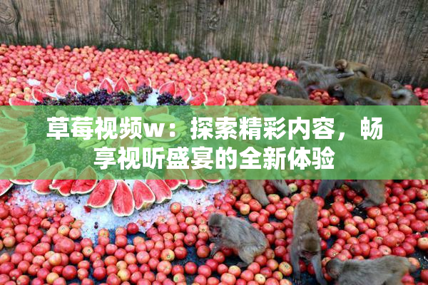草莓视频w：探索精彩内容，畅享视听盛宴的全新体验
