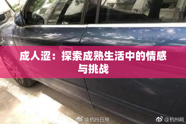 成人涩：探索成熟生活中的情感与挑战