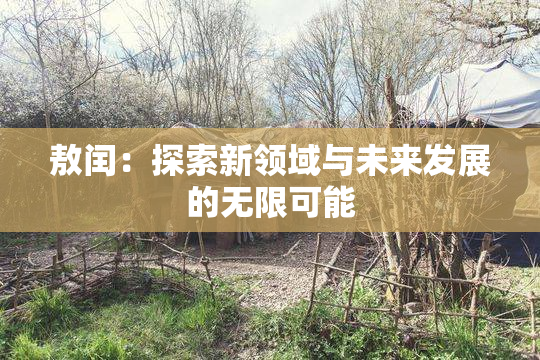 敖闰：探索新领域与未来发展的无限可能