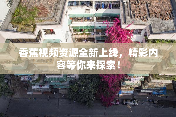 香蕉视频资源全新上线，精彩内容等你来探索！