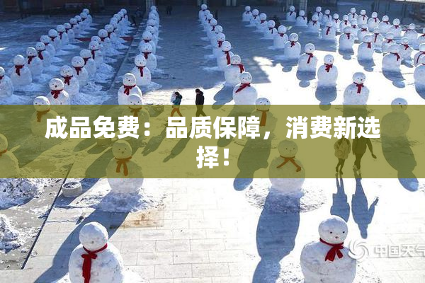 成品免费：品质保障，消费新选择！