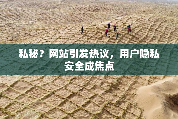 私秘？网站引发热议，用户隐私安全成焦点