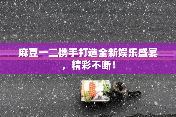 麻豆一二携手打造全新娱乐盛宴，精彩不断！